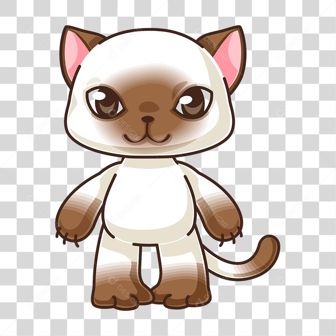 Desenho de gato animal domestico