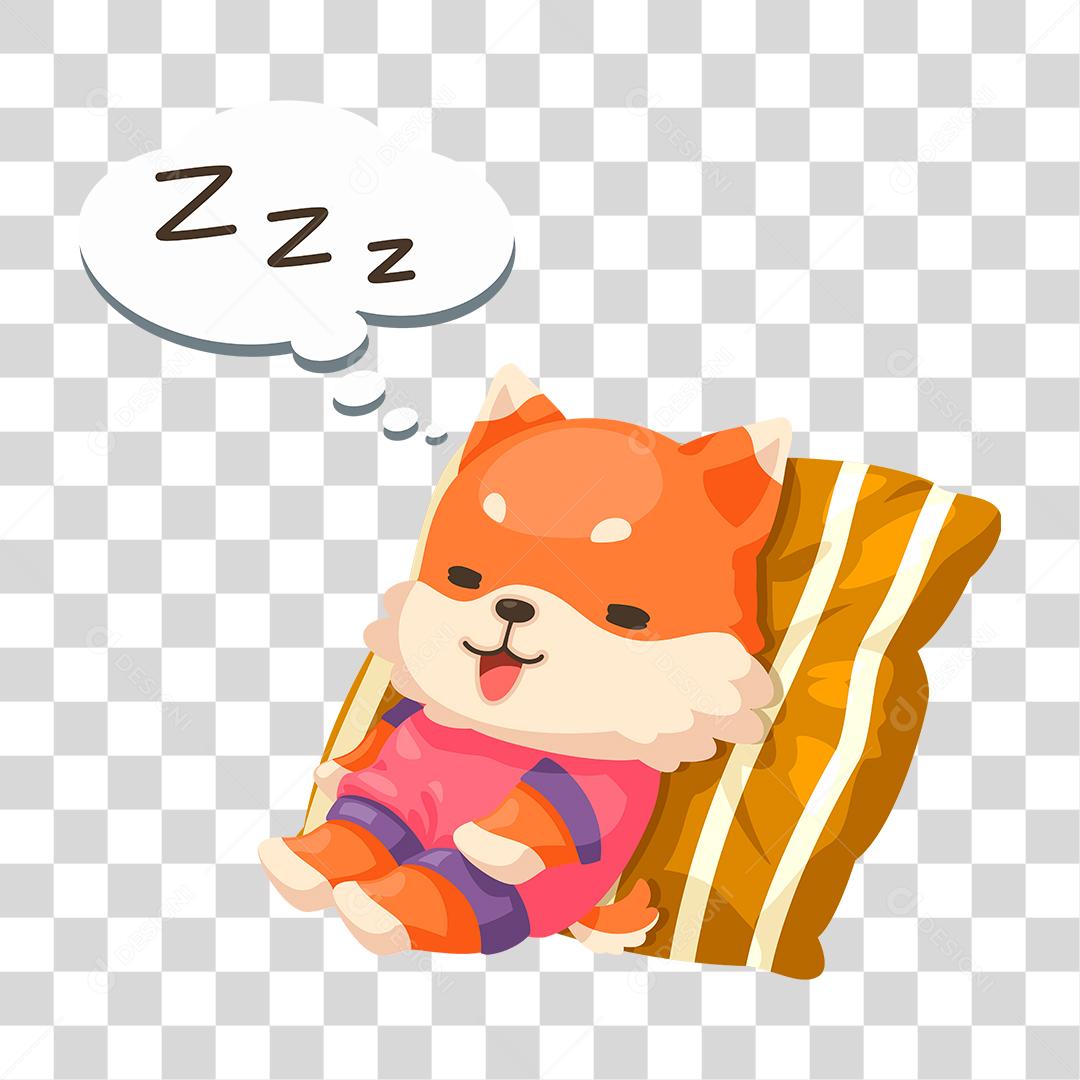 Desenho de cachorro dormindo animal