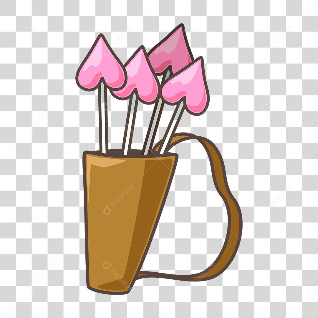 Desenho de arco de cupido