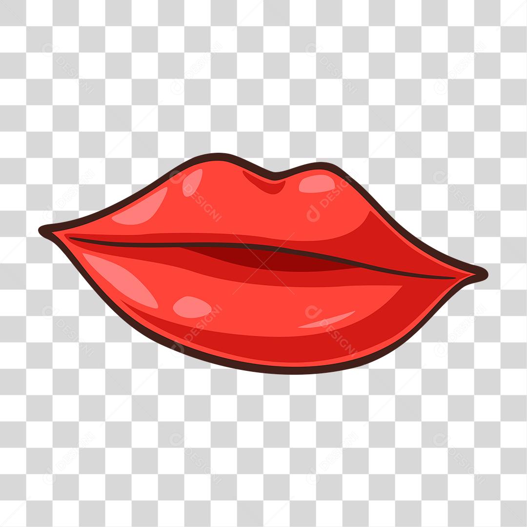 Desenho de lábios de pessoa