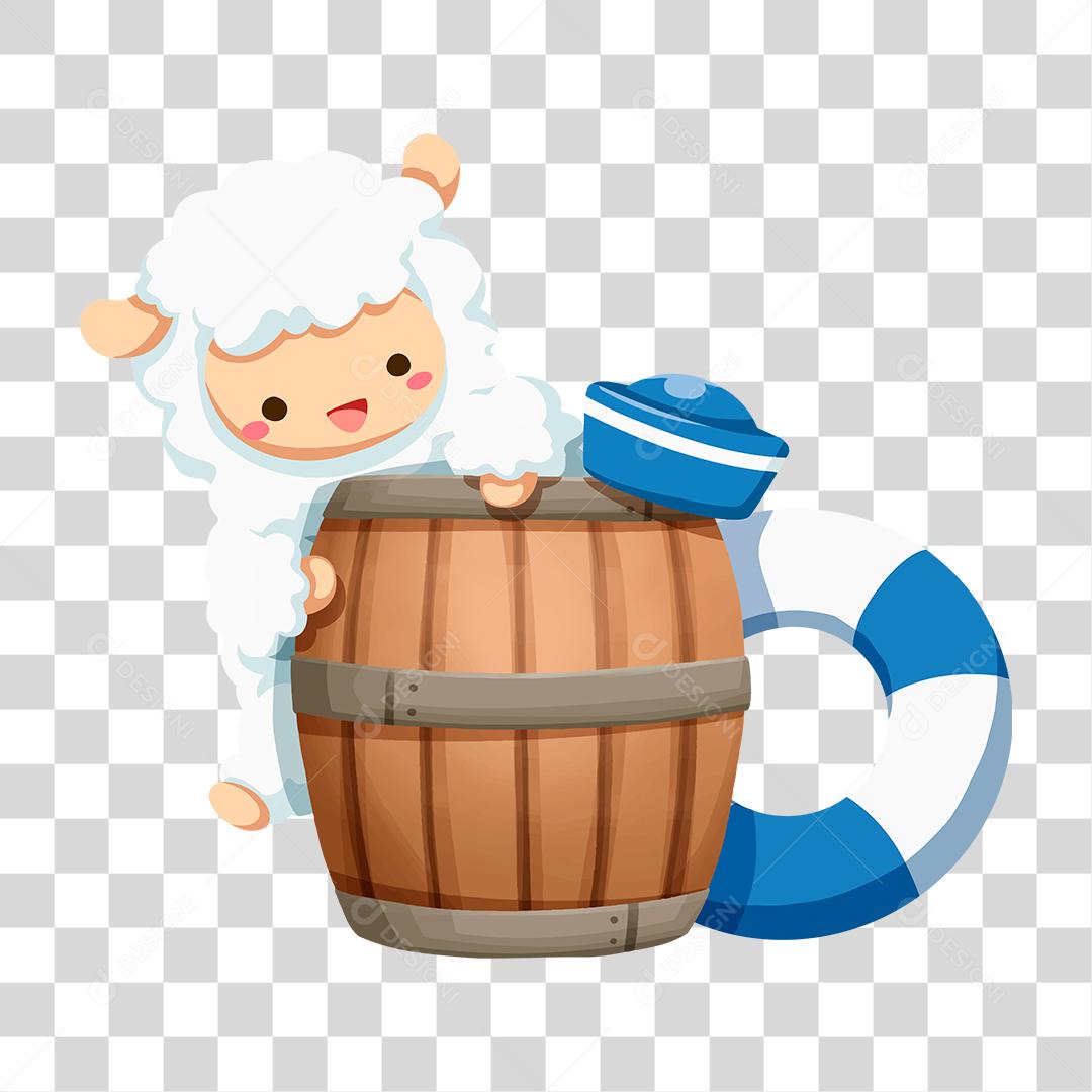 Desenho de pelúcia ovelha