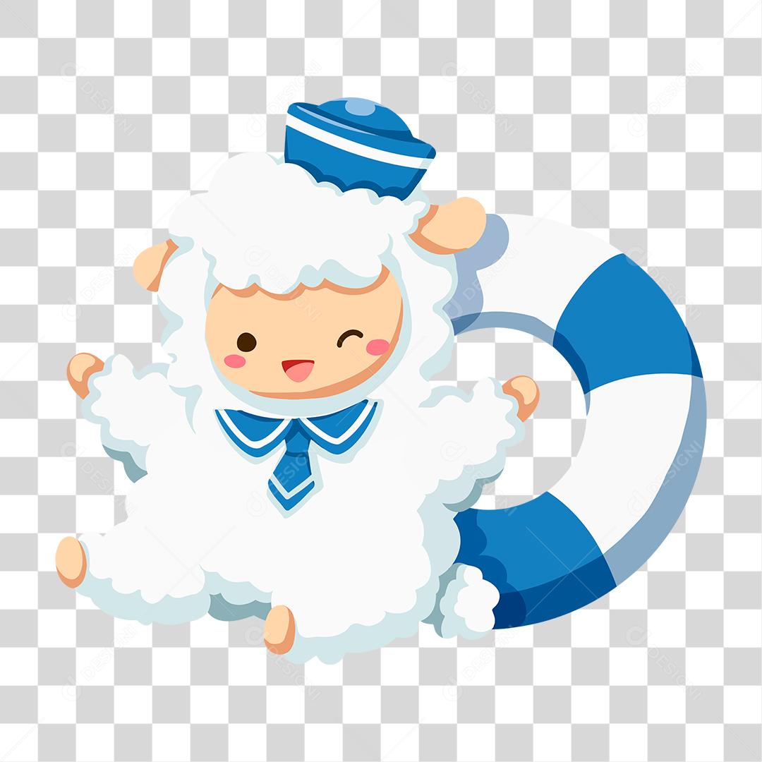 Desenho de pelúcia ovelha