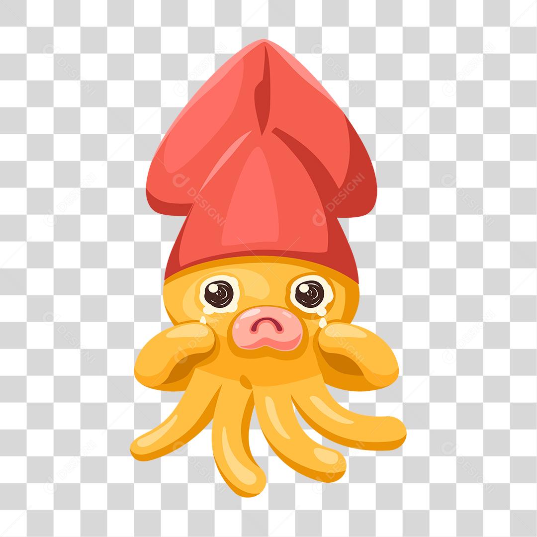 Desenho de polvo animal marinho