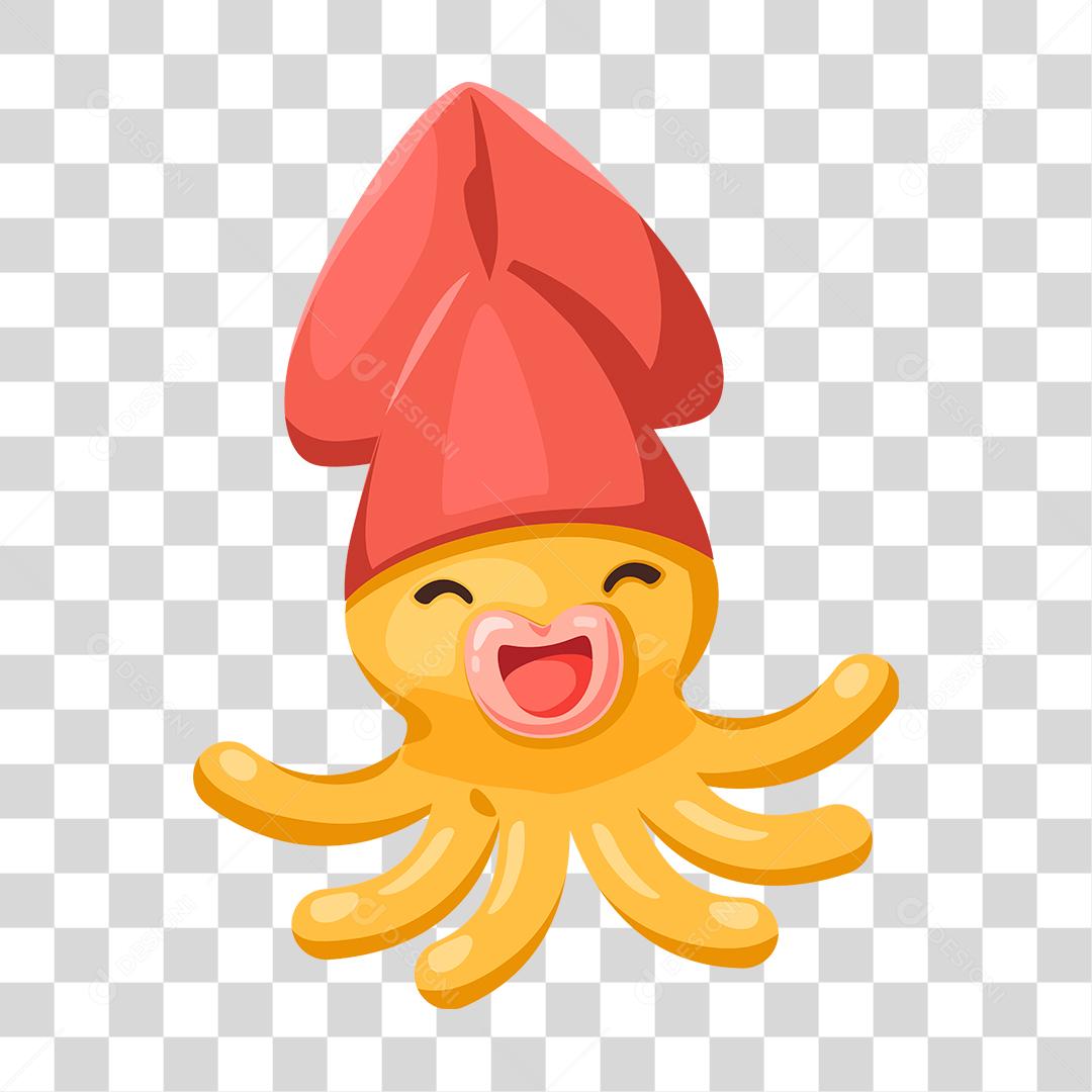 Desenho polvo png transparente animal