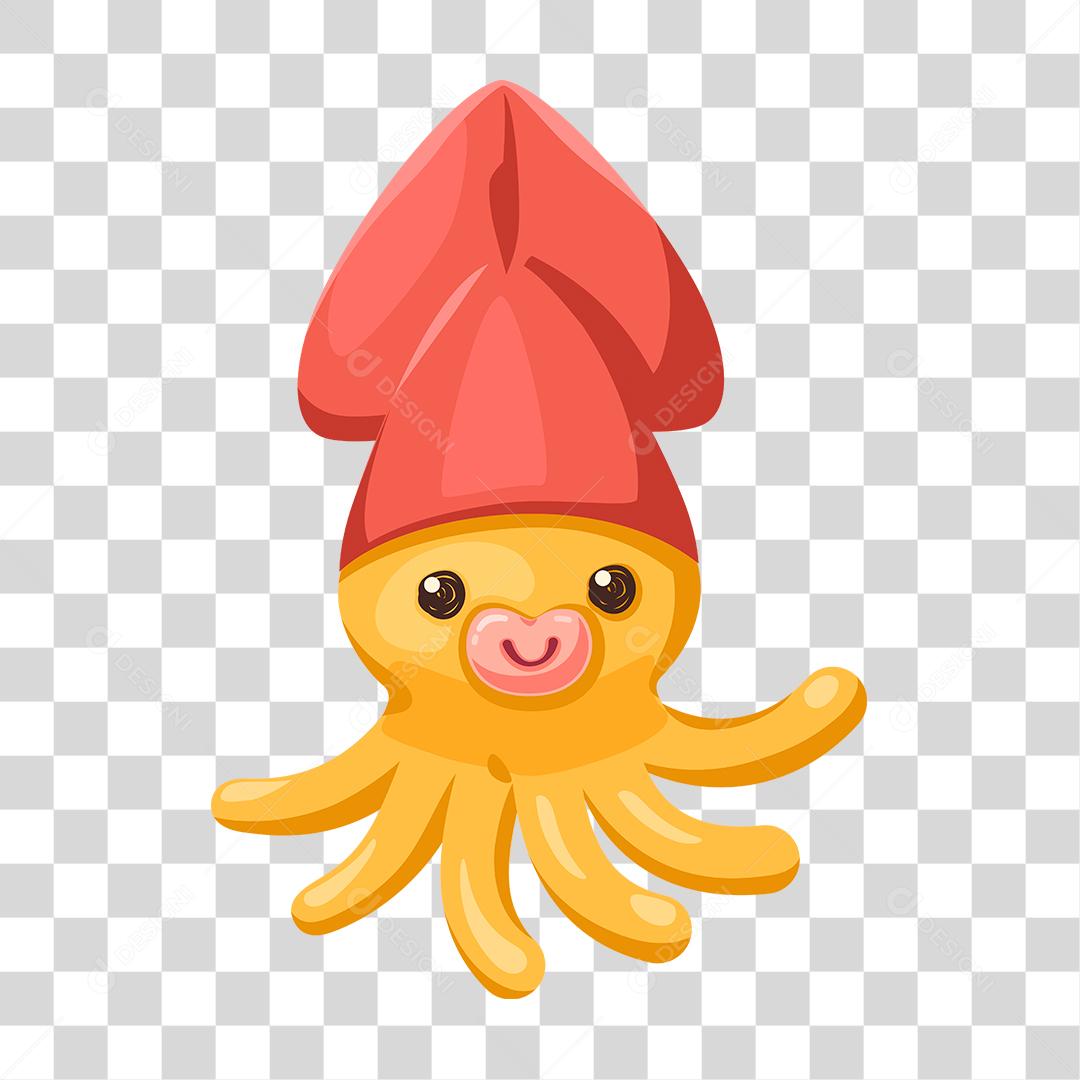 Desenho de polvo animal marinho