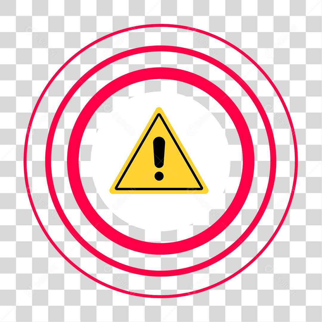 Desenho de simbolo de atenção