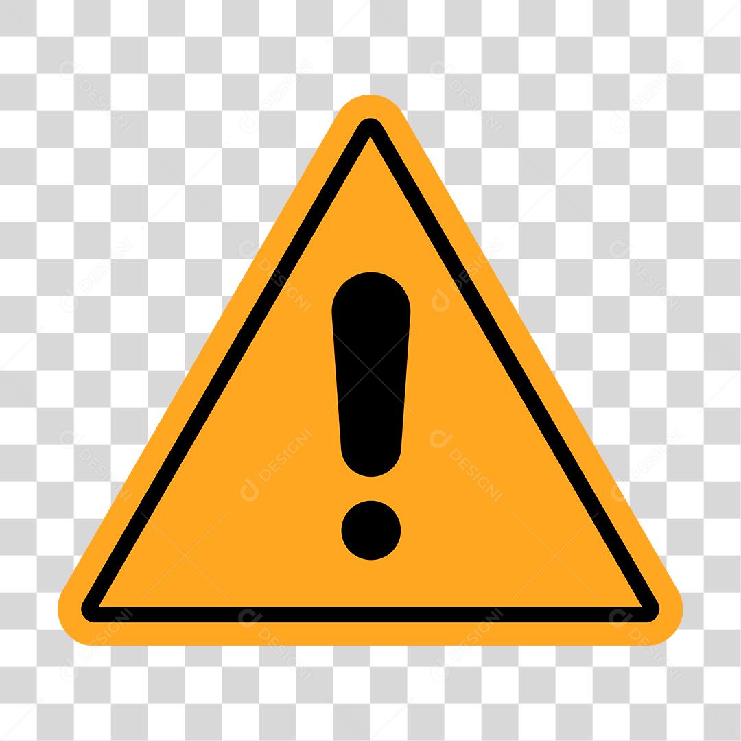 Desenho de placa de atenção