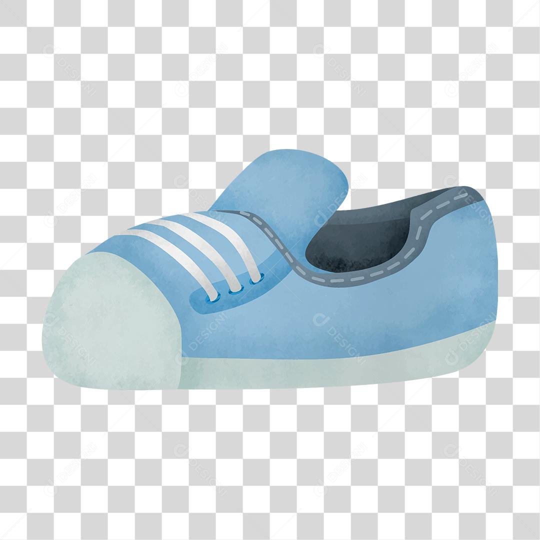 Desenho de tenis peça roupa