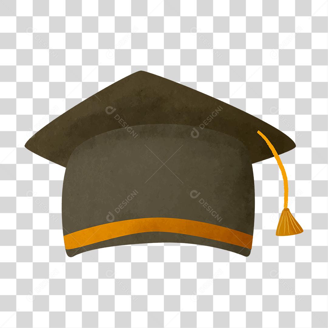 Desenho de chapéu formatura