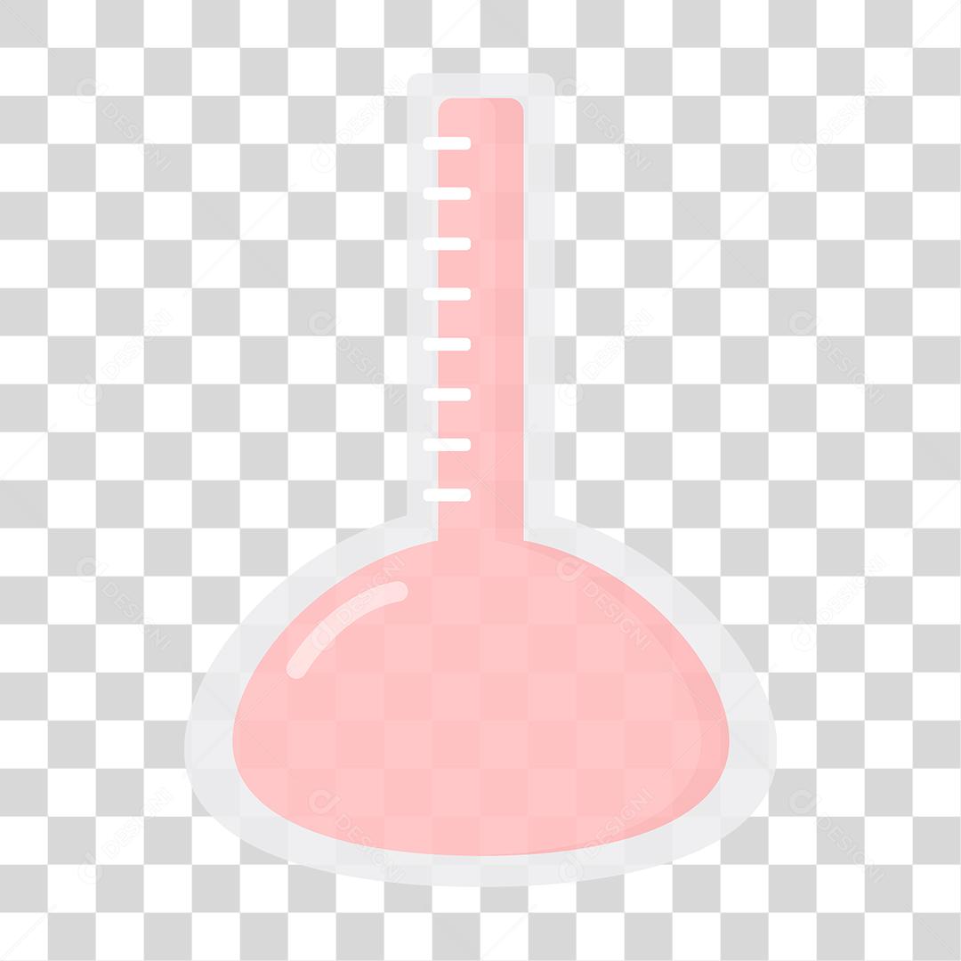 Desenho de frasco químico