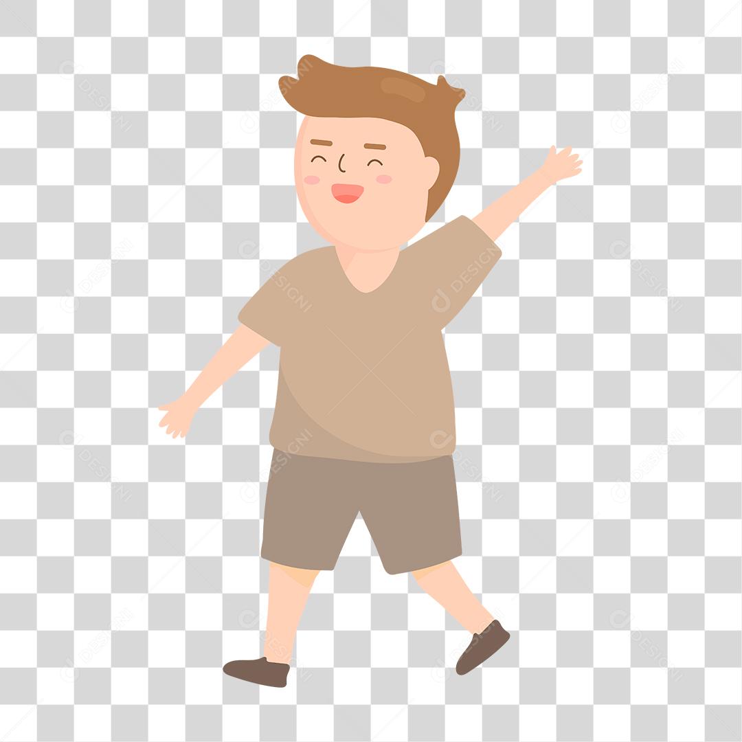 Desenho de criança feliz