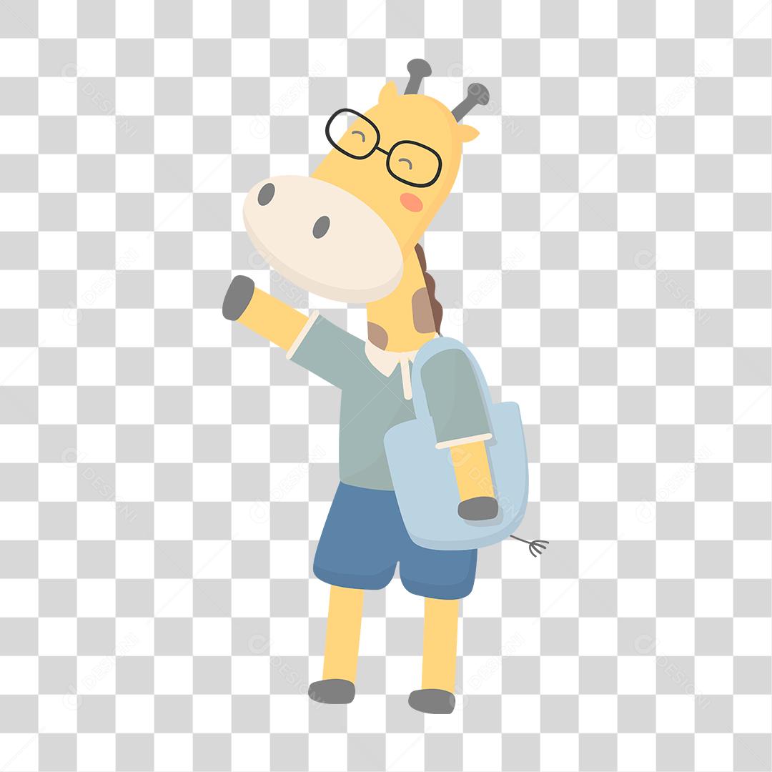 Desenho de girafa animal