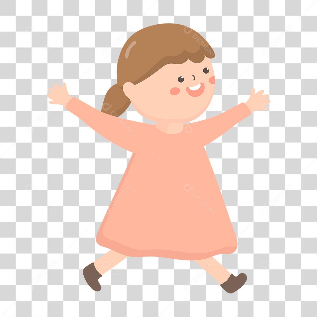 Desenho de criança feliz