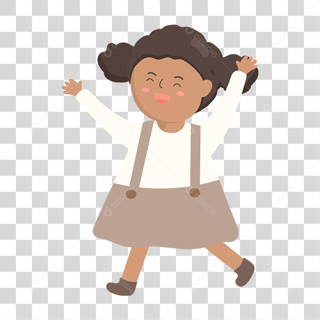 Desenho de criança feliz