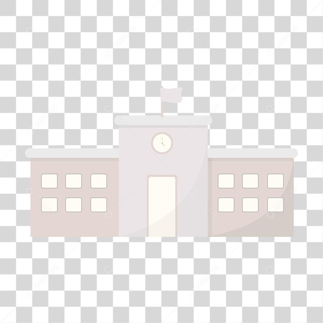 Desenho de fachada de escola