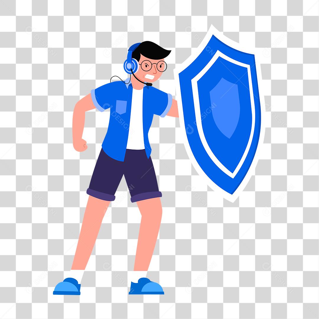 Desenho de pessoas competindo squad jogo computadores