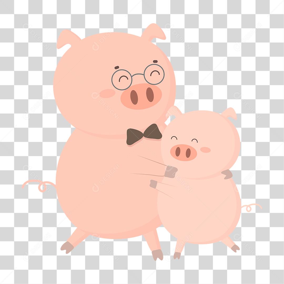 Desenho de animais porco