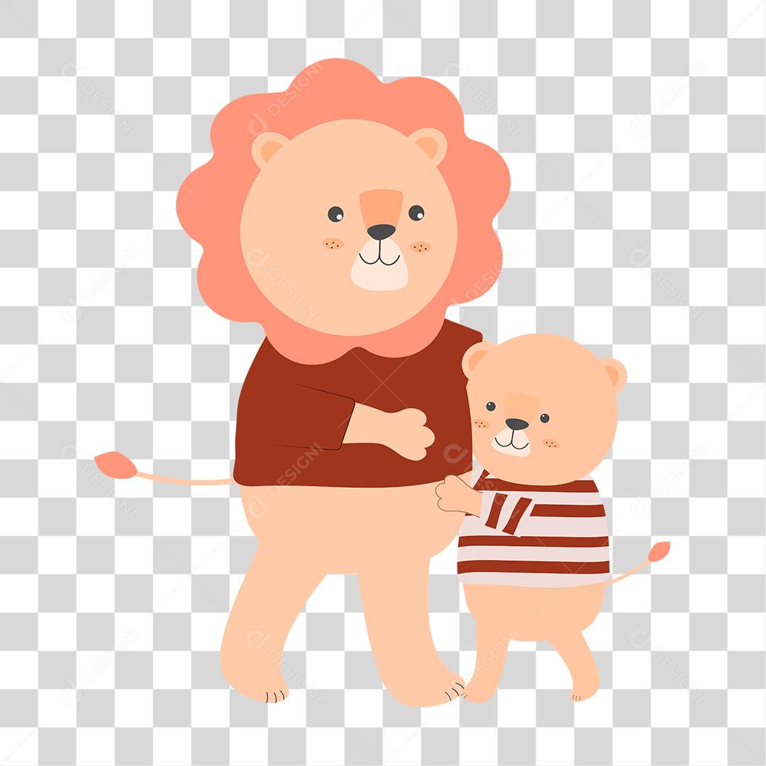 Desenho de animais leão