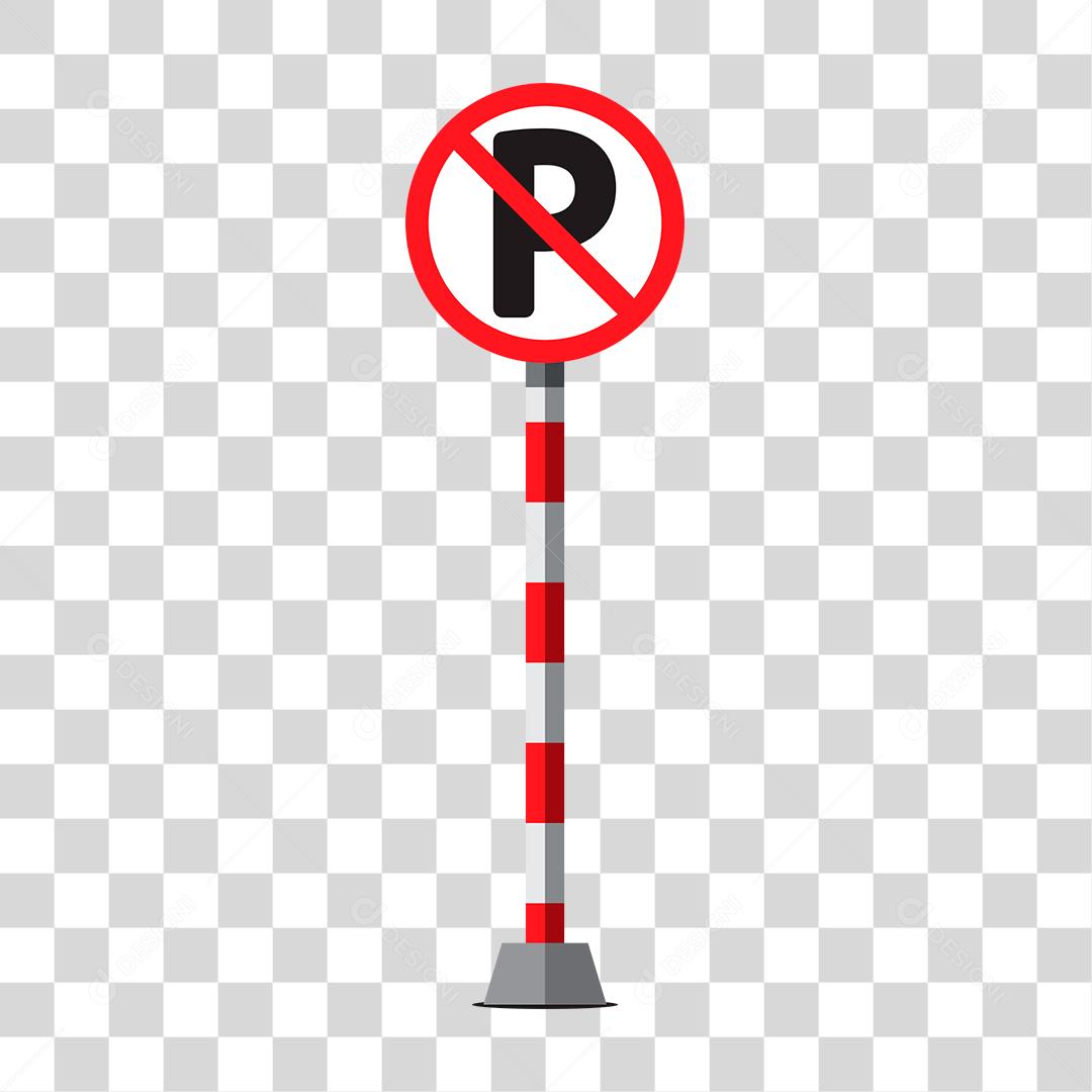 Desenho de placa de sinalização PARE