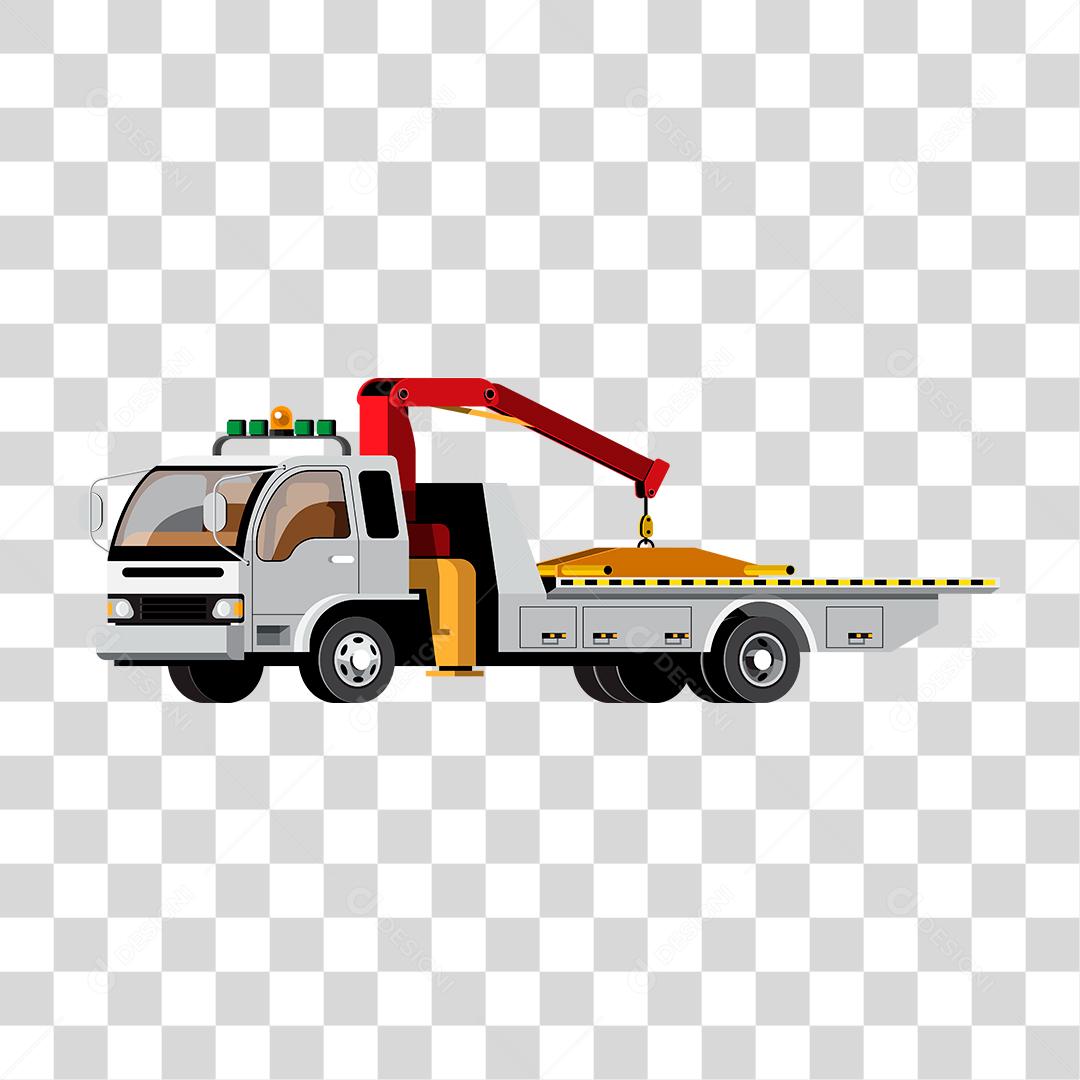 desenho de um carro guindaste