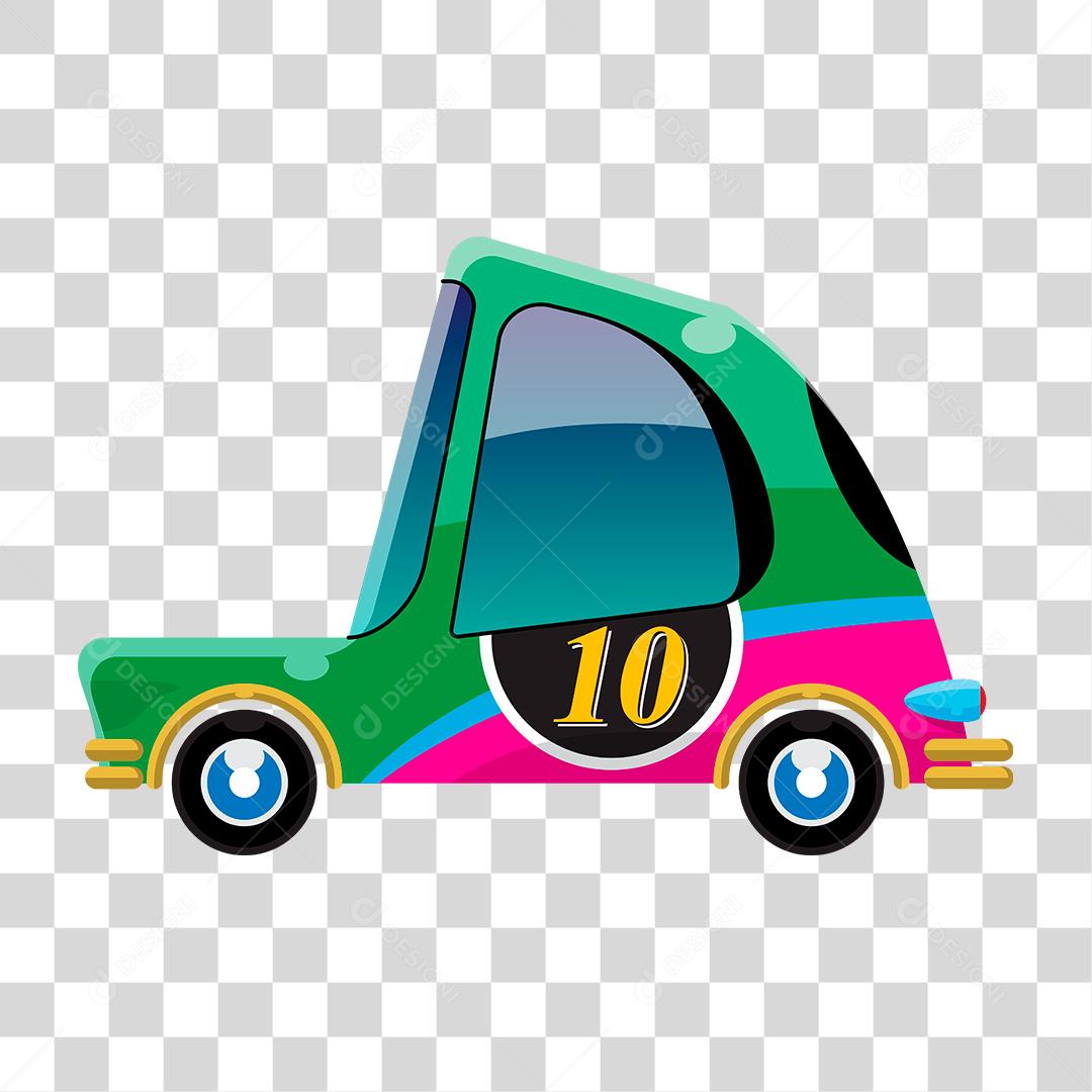 Desenho de um carrinho de corrida