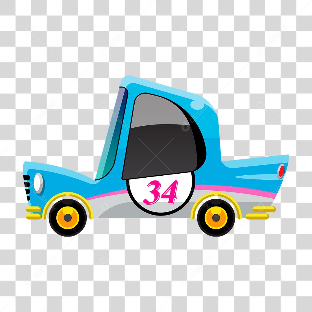 Desenho de um carrinho de corrida