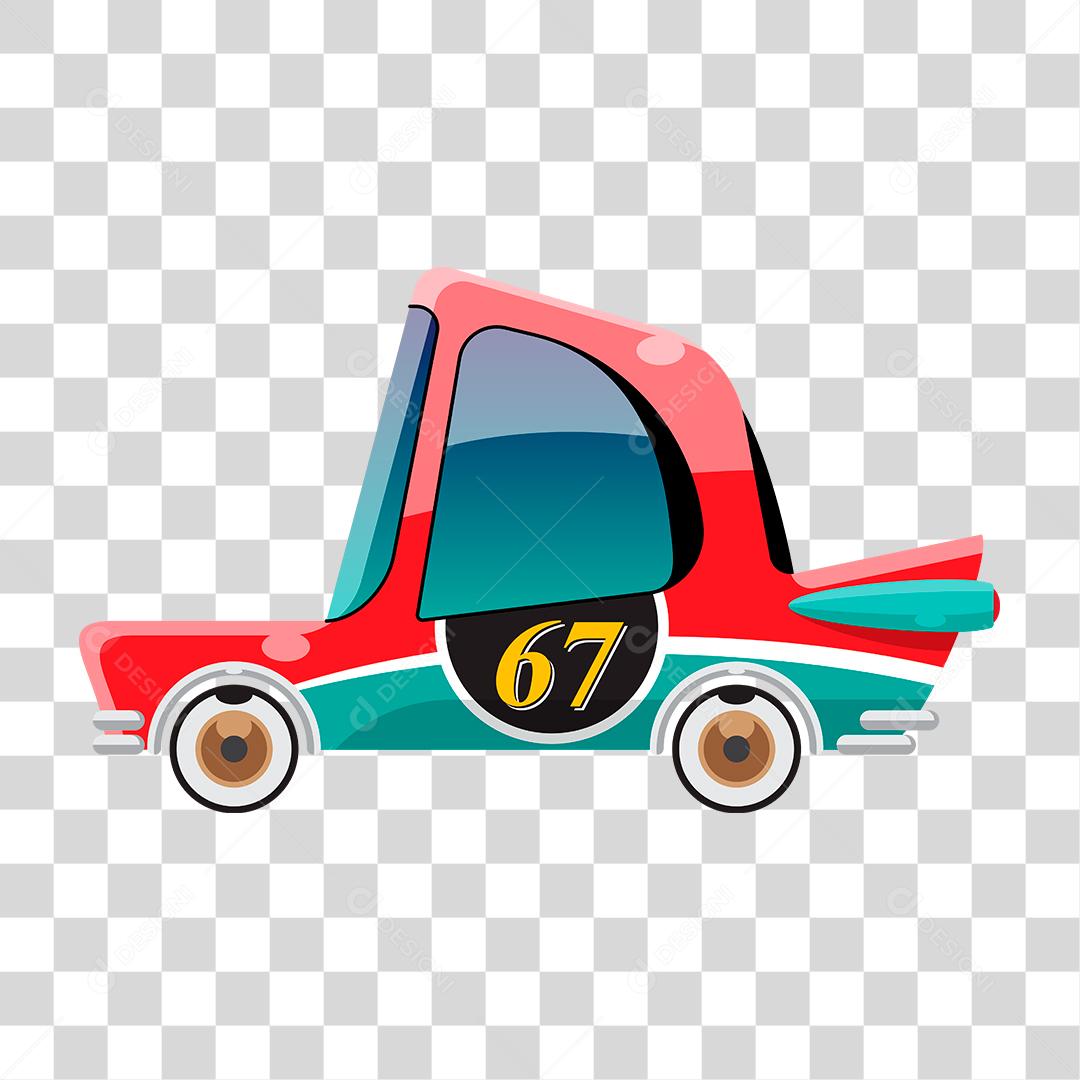 Desenho de um carrinho de corrida