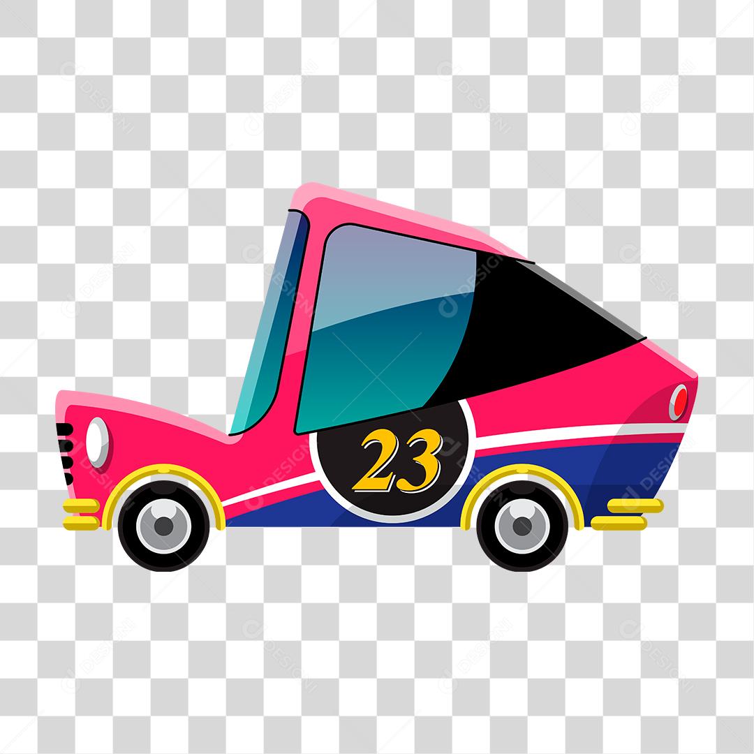 Desenho de um carrinho de corrida