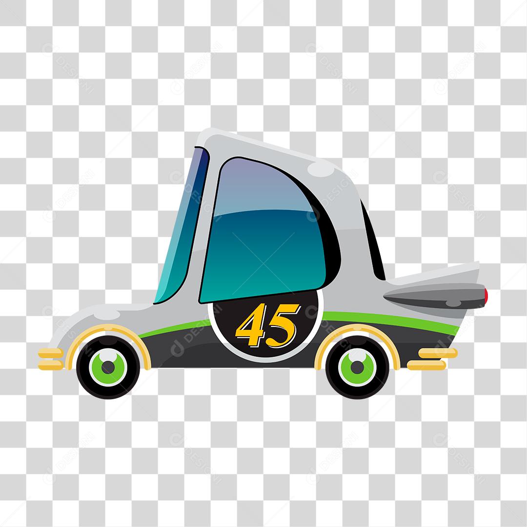 Desenho de um carrinho de corrida