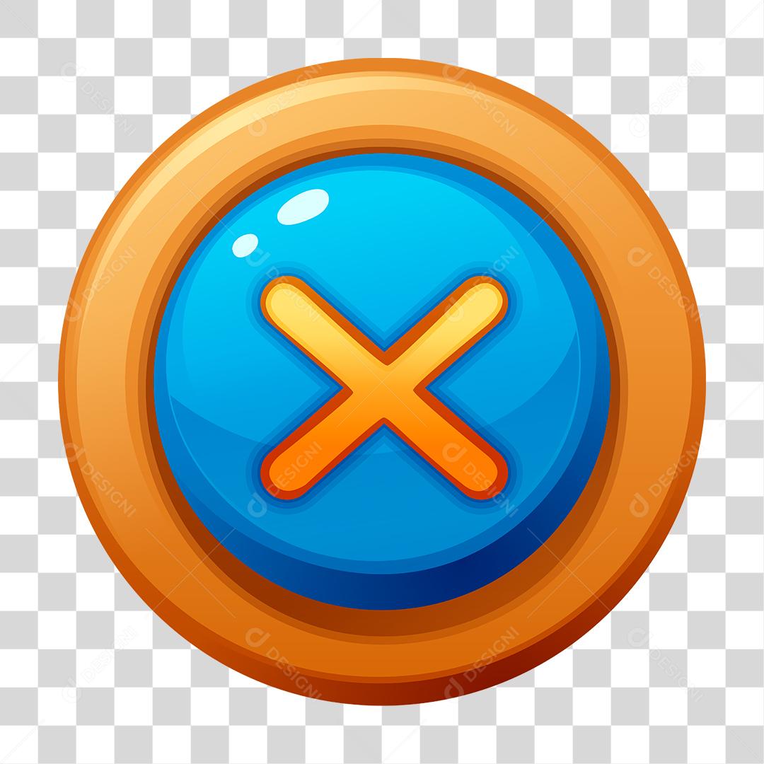 Desenho de botao azul ajuda templete jogo