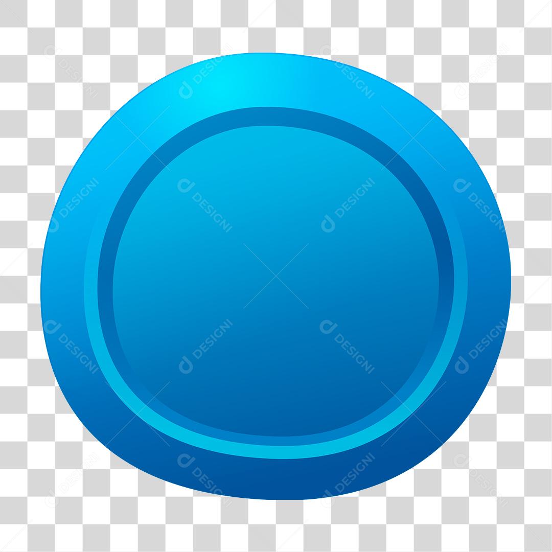 Desenho de botão azul