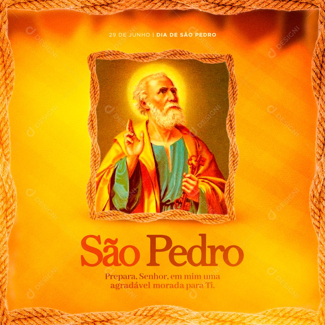 São João Data Comemorativa Santo Social Media PSD Editável