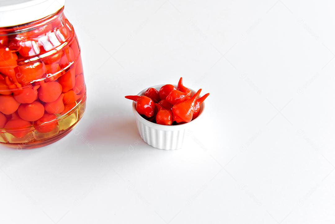 Pimenta em conserva, Pimenta Biquinho, Pimenta brasileira, capsicum