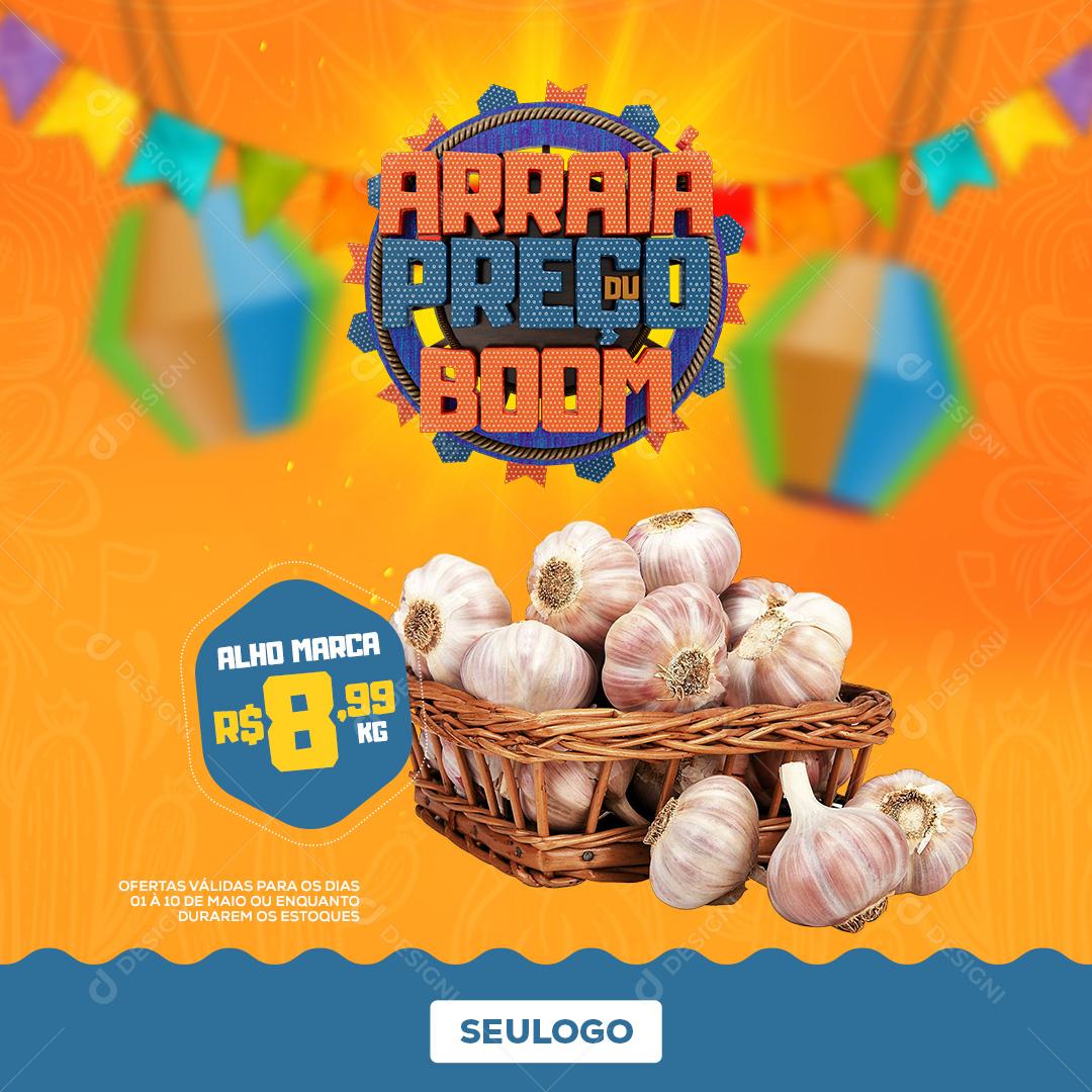 Arraiá Do Preço Bom Promoções Social Media PSD Editável