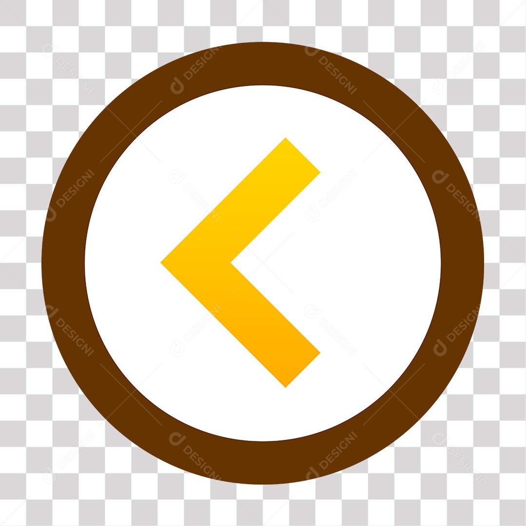 desenho de seta indicando  para esquerda