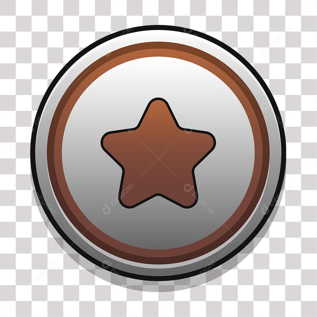 desenho de circulo com estrela no centro