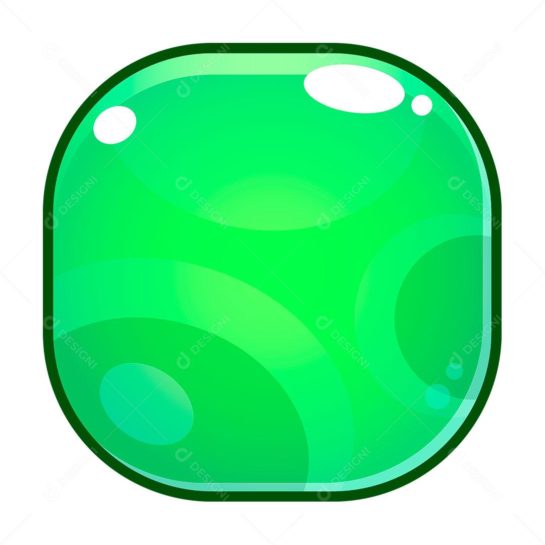 desenho de um quadrado verde