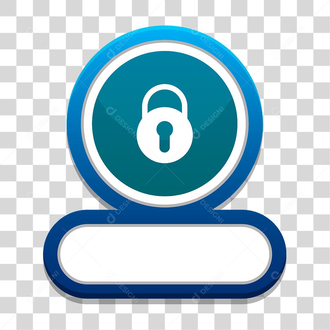 Desenho de cadeado templete de jogo