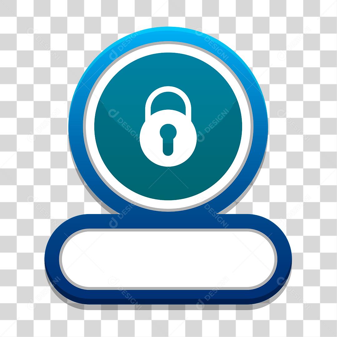 Desenho de cadeado templete de jogo