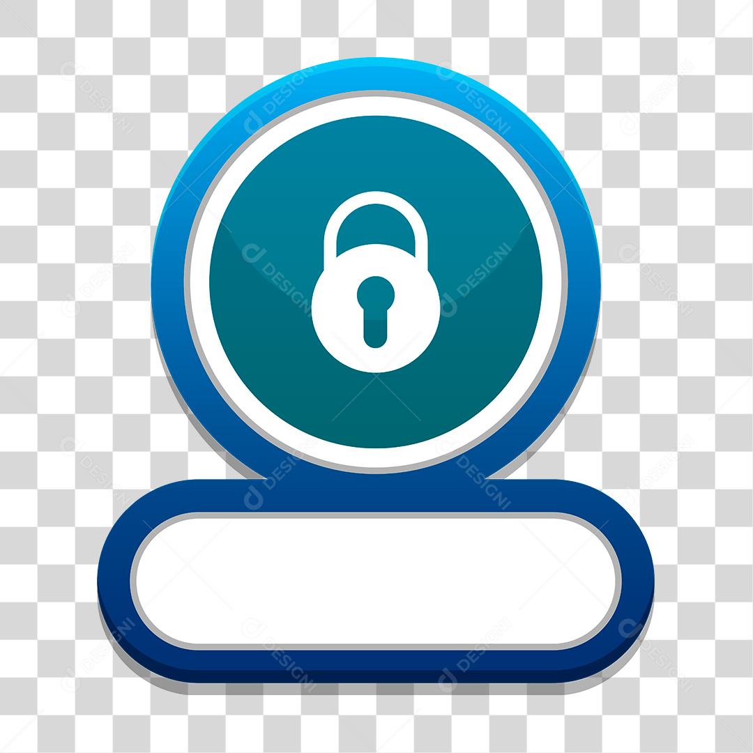 Desenho de cadeado templete de jogo