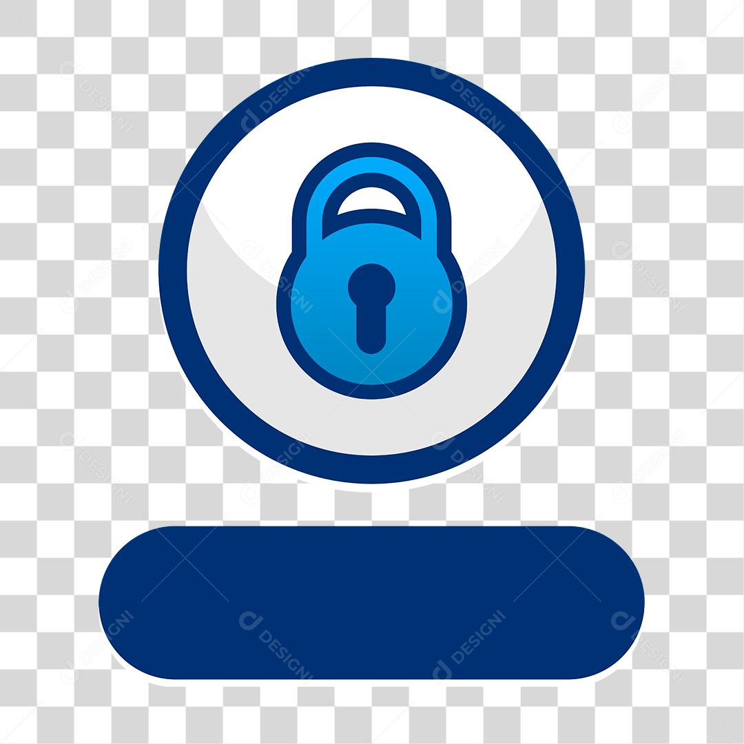 Desenho de cadeado templete de jogo