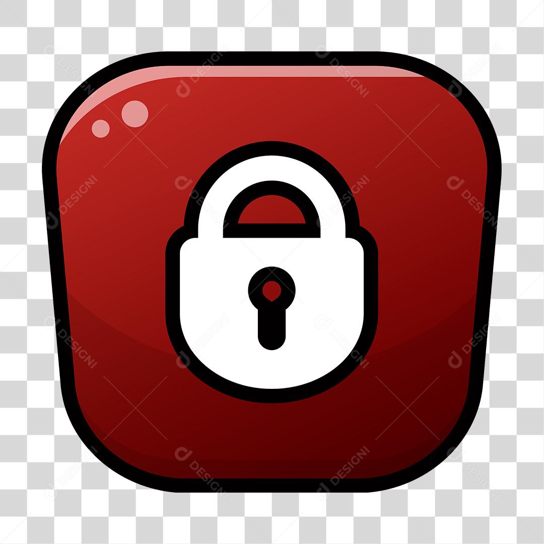 Desenho de cadeado templete de jogo