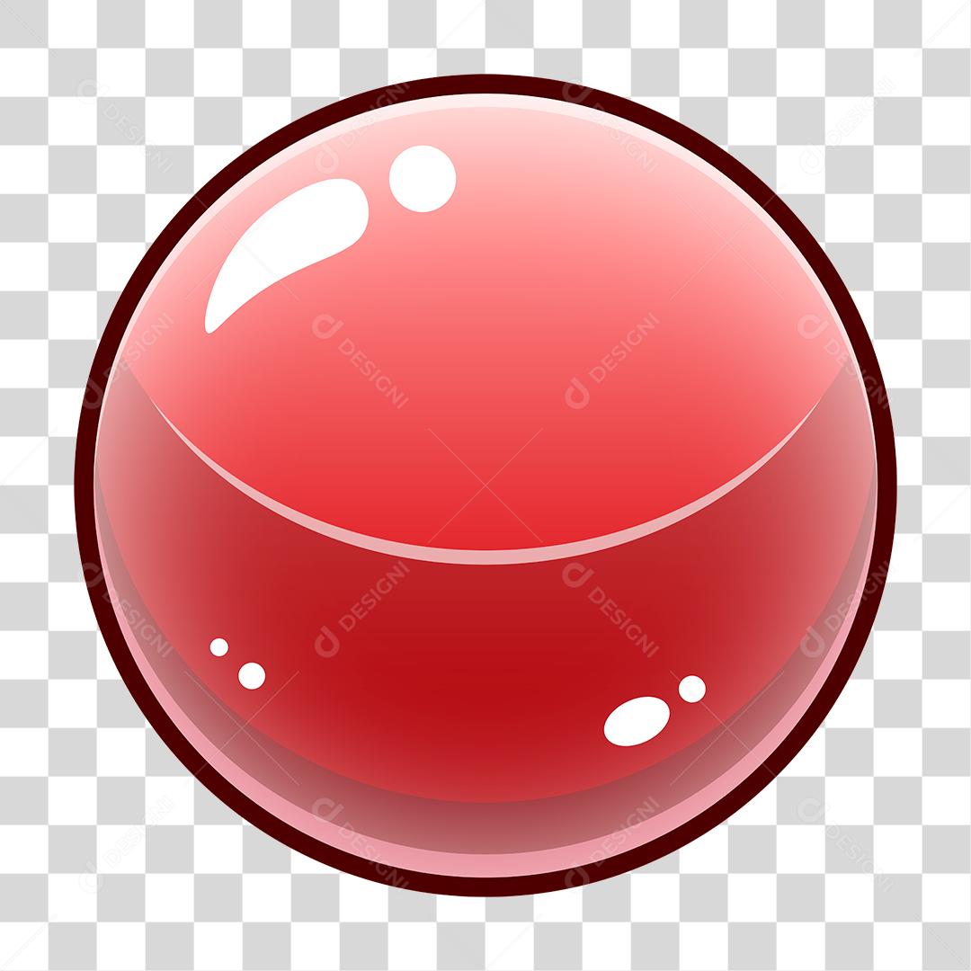 Desenho bola vermelha