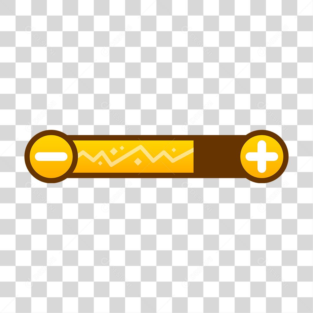 Barra De Progresso Do Jogo Amarelo PNG