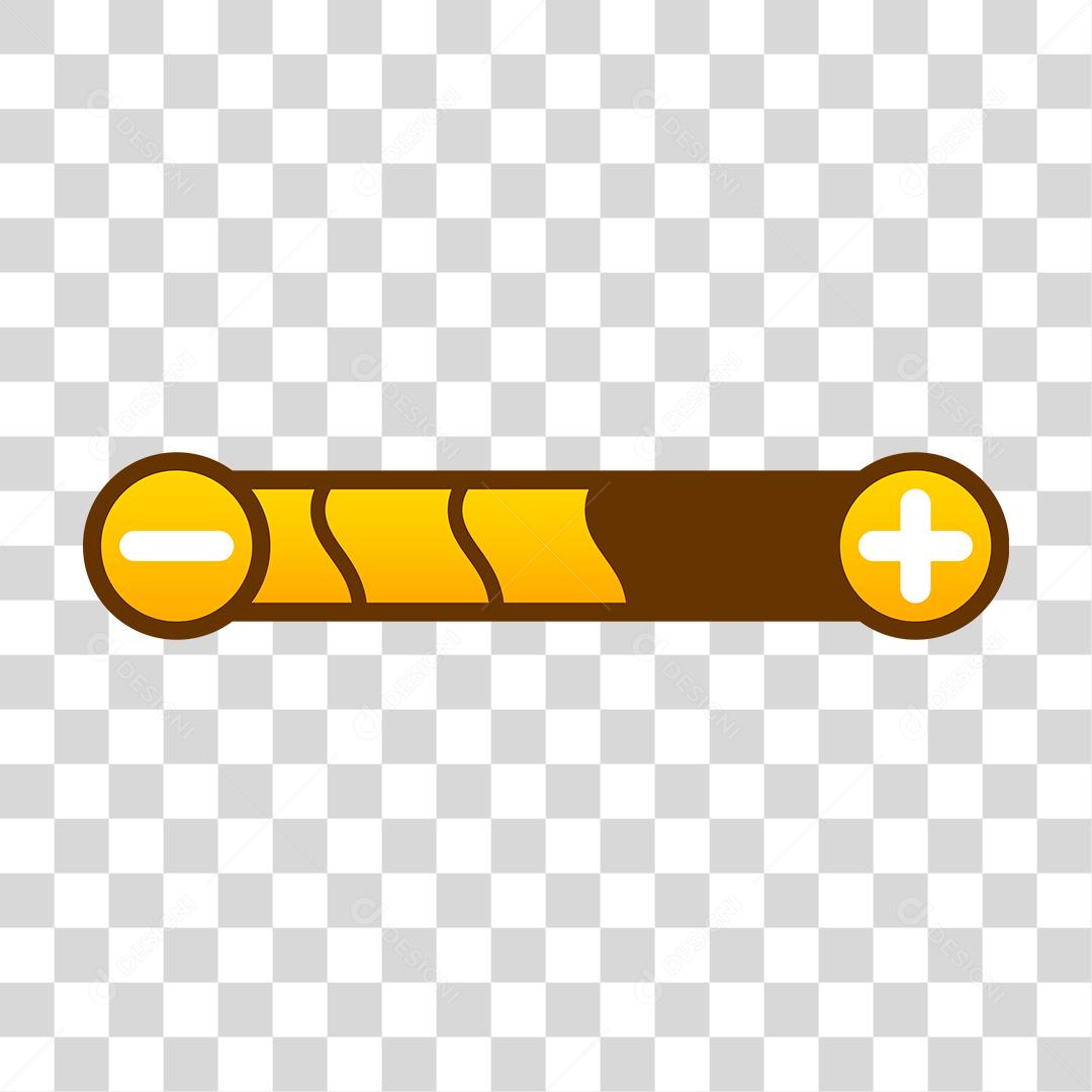 Barra De Progresso Do Jogo Amarelo PNG