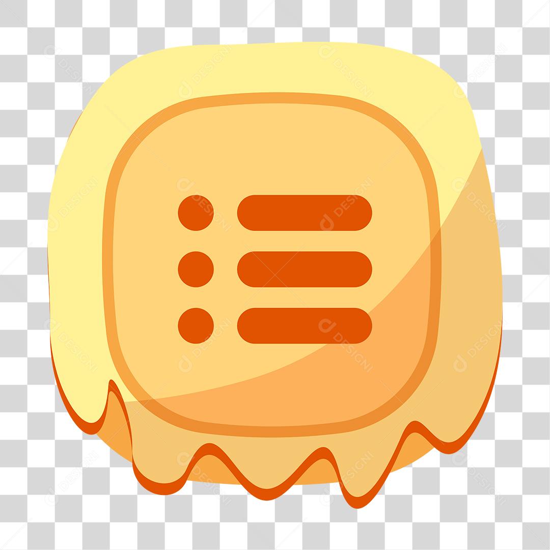 Desenho de botão Templete de jogo Configurações