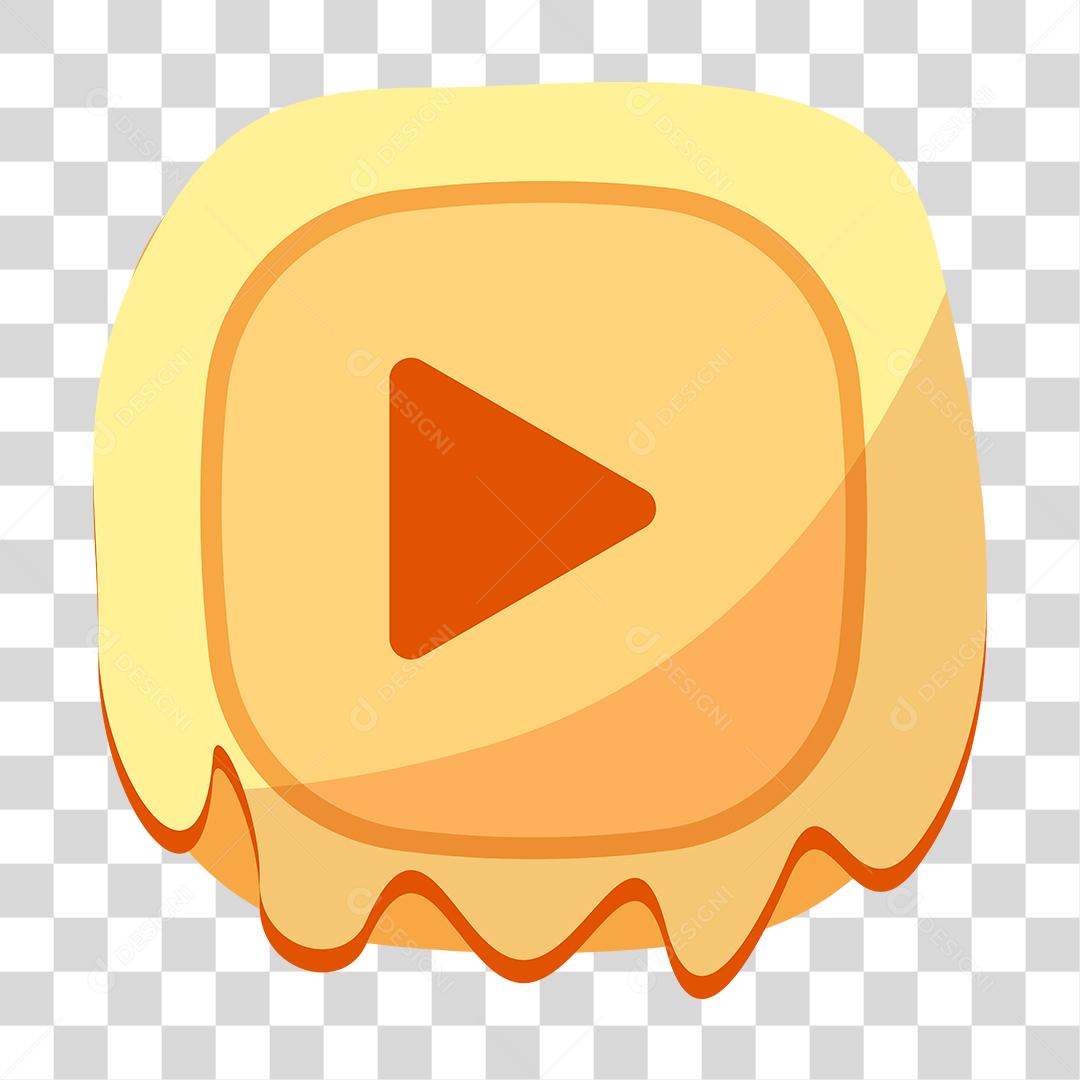 Desenho de botão Templete de jogo