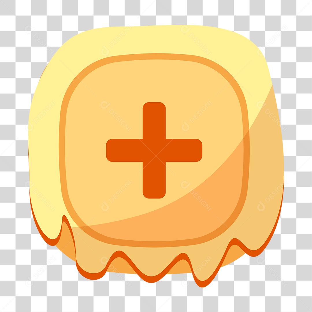 Desenho de botão Templete de jogo