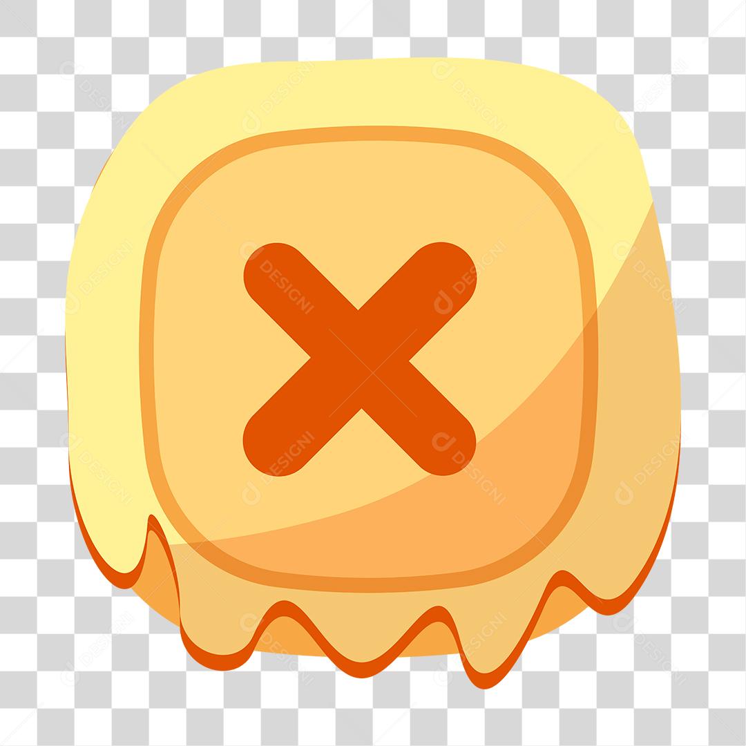 Desenho de botão Templete de jogo