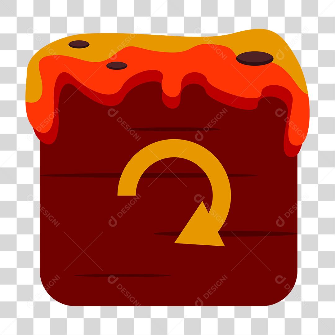 Desenho de botão Templete de jogo